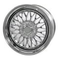 thumbnail image 2 of Ikon Motorsports (2) 19X9.5 +40 5X114.3 / 5X120 Step Lip Deep Dish Mesh Wheels Rim Replacement for Most Cars, Full Platinum + Chrome Rivets, 2 of 7