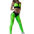 thumbnail image 1 of Pantalones de Yoga de Cuerpo Entero Para Mujer Bolsillo Puro Cintura Alta Estiramiento de Cadera Correr Cinco Puntos Pantalones de Yoga Con Blusa Odeerbi ODB-4, 1 of 7
