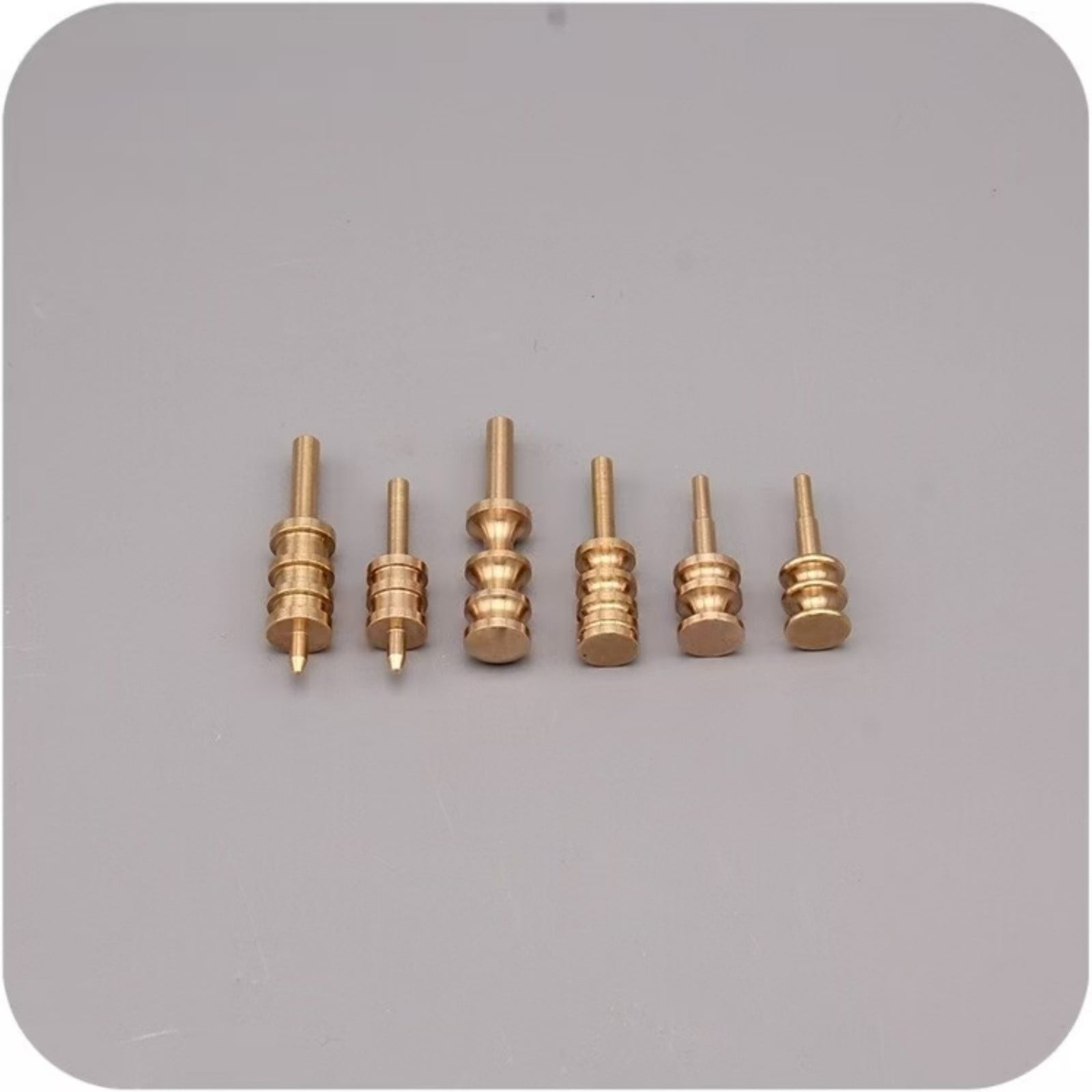 Leather Edge Creasing Iron Brass Tip for Electric Leathercraft Iron – 33mm 34mm 40mm 50mm Interchangeable Heat Crease Tip for Edge Decoration, Sealing & Finishing – DIY Leather Craft Tool Accessory