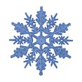 thumbnail image 1 of 24 piezas Copo de nieve Decoración navideña Decoraciones para árboles de Navidad Lugar Programa Colgante (5 cm) Wmkox8yii fhajkh5661, 1 of 1