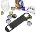thumbnail image 4 of Paquete de 3 abrebotellas planos de acero inoxidable, abrebotellas de cerveza, 7 pulgadas, negro, con embalaje exquisito, para cocina, bar o restaurante ShuxiuWang 1327537051541, 4 of 4