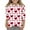 White, variant on Bainana Long Sleeve Shirt For Girls Child Valentine Heart Print Crew Neck Pullover Tops Casual Little Kids Festival Loose Fit Tees Black Size 3-4 Years