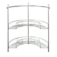 thumbnail image 4 of Lavish Home 83-150 Pedestal Organizer – Compact Under The Sink Rack with 2 Storage Shelves and Towel Holder, Standard, Chrome, 4 of 9