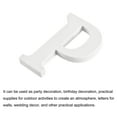 thumbnail image 3 of White Wood Letters 6 Inch, Wood Letters for DIY Party Projects (P), 3 of 5