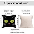 thumbnail image 5 of Halloween Decorative Throw Pillow Covers 18 x 18 Inch Set of 4 Jack O Lantern Spooky Face Mummy Black Cat Fran.kens-tein Cushion Case Decor Holiday Home Decoration for Sofa Couch, 5 of 6