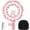 Pink Shock Mount, variant on SUNMON Seiren Mini Microphone Stand with Pop Filter - Boom Arm with Foam Cover Windscreen Compatible with Razer Seiren Mini Streaming Microphone for Computer (White)