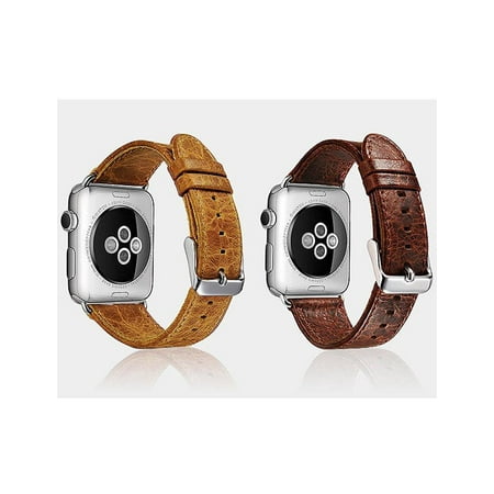 Quick Release Top Layer Leather - Choose Color & Width (38mm,42mm) - New Soft Top Layer Leather Watch Bands for iwatch