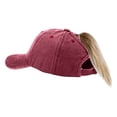 thumbnail image 4 of XIAOCHA Men's Solid Washed Baseball Cap Adjustable Hat Band Baseball Hats Farm Dad Caps,, 4 of 6