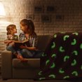 thumbnail image 3 of Blanket,Winter Glow In The Dark Warm Blanket Cartoon Pattern Blanket Rainbow Children'S Soft Warm Comfortable Blanket Glowing Blanket Bed Sofa Baby Soft Blanket Gift, 3 of 8