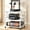 White, variant on Aheaplus 3-Tier Rolling 3D Printer Stand with Power Outlet, 23.6"×23.6" Heavy-Duty Wood Storage Cart with Locking Wheels & Filament Spool Holder, Fits 2 Devices, for Home Office Workshop,Black