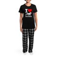 thumbnail image 4 of CafePress - I Heart Horses Women's Dark Pajamas - Women's Short Sleeve Print T-Shirt and Pants Dark Cotton Pajama Set, 4 of 7