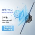 thumbnail image 3 of 3D Hologram Fan, 20 Inch 3D Holographic Advertising Player, 3D Hologram Projector 276 LED Holographic Christmas Advertising Display with Remote, 8GB Memory Card, 3 of 7