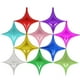 thumbnail image 3 of WORGEOUS 20 piezas 10 pulgadas globo de papel de aluminio pequeño globo Shuriken suministros para fiestas globos decorativos (plata), 3 of 9