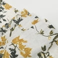 thumbnail image 5 of Hiasan Thick Textured Linen Leaf and Branch Pattern Valance for Kitchen Living Room Bedroom Window, Rod Pocket Farmhouse Light Filtering Valance Curtain, Gold/Black on Bird, 52 x 14 Inches, 1 Panel, 5 of 8