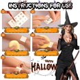 thumbnail image 3 of Halloween Tattoos For Adults,Fake Zombie Prank Makeup Stitches Scars Cuts Stickers Wound Realistic Pattern Vampire Bite Marks Kids Clown Bloody Props, 3 of 4