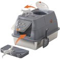 thumbnail image 1 of Arenero Cerrado para Gatos en Acero Inoxidable — Caja XL iólor y ifugas, Tapa Desmontable y Doble Entrada, Fácil Limpieza —  para Hogar, Apartamentos y Refugios, 1 of 9