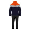thumbnail image 3 of guisaled Men Tracksuit Set 2 Piece Athletic Colorblock Sports Casual Sweatsuit Pullover Hooded Shirts Drawstring Sweatpants Suit, 3 of 6