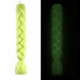 thumbnail image 2 of 24 Inch Luminous Fluorescent Large Braided Hair Extension Eye Catching Glow in the Dark Braid for Parties Events and Cosplay Durable Synthetic Fiber Easy to Wear Stylish Finds for Less, 2 of 2