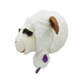 thumbnail image 4 of Multipet Plush Lamb Chop Knobby Noggins Dog Toy with Rubber Ball in Head, Color Paws, 4 of 10