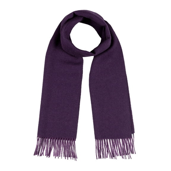 Inca Fashions - Classic Alpaca Scarf for Men & Women – Timeless Unisex Winter Scarf | Grape