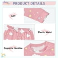 thumbnail image 4 of Dailycode Cotton Pajama Set Snug Fit Long Sleeve Top and Pants for 18M-8Y Cute Unicorn Cloud Star, 4 of 7