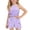 E103-Purple, variant on hengsof Girls Solid Cute Sleeveless Halter Top Elastic Waist Skirt Shorts Set, Casual Summer Fashion Tank Two Piece Outfit for 2-9 Years