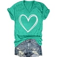 thumbnail image 1 of Liquidation à Moins de 5! Sevevn Robe Femme Couleur Unie Col en V Doublure Intérieure Manches Courtes Économies jusqu'à 30 % Vert P, 1 of 2