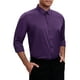 thumbnail image 4 of CAMISAS DE VESTIR FORMAL DE MANGA LARGA CON CUELLO PUNTA PARA HOMBRE EN COLOR SÓLIDO MORADO OSCURO TALLA S, 4 of 6