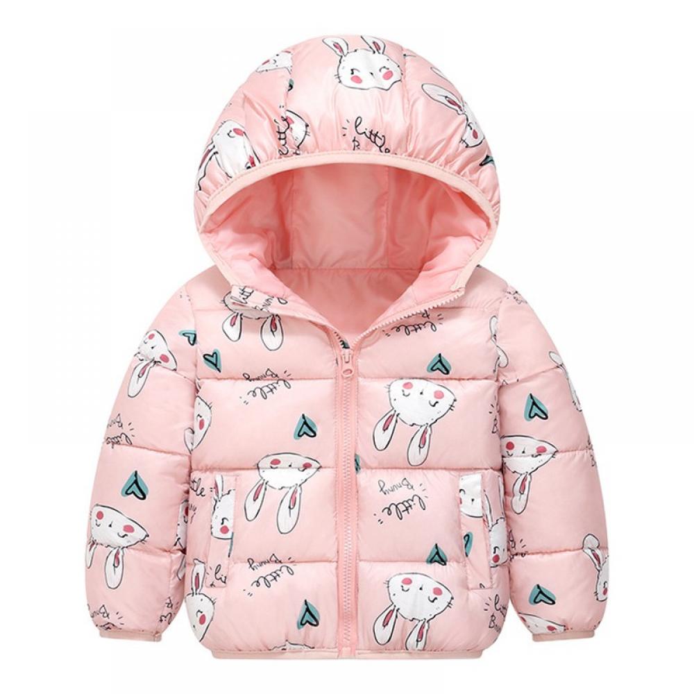 Baby Girls Winter Jacket Down Cotton Windproof Warm Winter Coats With