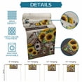 thumbnail image 6 of Farmhouse Sunflowers Table Runner - 90 Inch Long Western Star Country Bird Pine Cone Cotton and Linen Blended Dress Scarves Farmhouse Table Runner for Kitchen Dining, Coffee Table, 13" x 90", 6 of 8