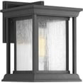 thumbnail image 5 of Progress Lighting Endicott 1-Light Outdoor Wall Lantern, Textured Black, Linen Glass Shade, 5 of 5