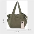 thumbnail image 7 of Sunyuer Large Capacity Canvas Tote Bag for Women, Simple Commuter Shoulder Bag, Trendy Slant Crossbody Bag for Work Shopping, 7 of 7