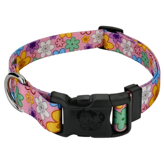 Country Brook Petz® May Flowers Everyday Dog Collar - Made in The U.S.A., Medium