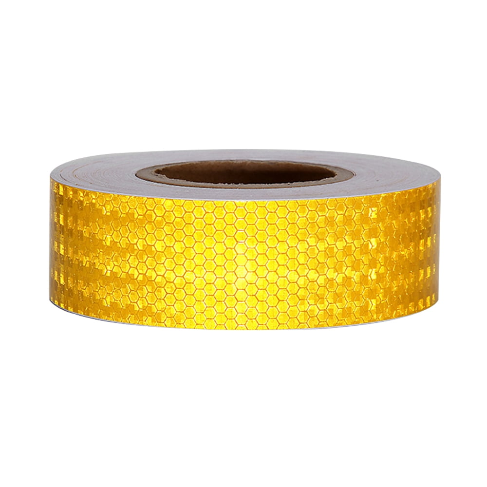 Honeycomb Yellow Class 1 Adhesive Reflective Tape Strip 4 x 200mm x 35mm 