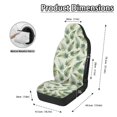 thumbnail image 6 of POLERO Green Fern Leaf Theme Front Car Seat Covers for Auto, Waterproof Automotive Seat Covers Interior Decor Polyester Car Seat Covers Set, 6 of 12