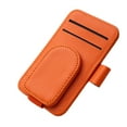 thumbnail image 2 of Car Organizer under $5! kkbbma Car Visor Sunglasses Clip, Leather Eyeglass Holder with Card Slot, Sun Visor Organizer for Driving, 2 of 6