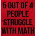 thumbnail image 2 of Funny People Struggle With Math Hoodie Sweatshirt Women Men Brisco Brands X, 2 of 6