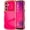 Hot Pink, variant on MYKOMI for Samsung Galaxy A16 4G/5G Case for Women Girls, Cute Wave Frame Curly Shape with Love Heart Camera Protection Cover Luxury Plating Shockproof Phone Case for Galaxy A16 4G/5G