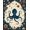 Blue, Pattern 7, variant on ODIKA 8'x10' Washable Area Rug Non-Shedding, Easy Care, Octopus Cartoon Kraken Pirate Map With Abstract Nautical Compass Border for King Size Bedroom Under Bed, Master Suite