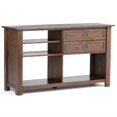 thumbnail image 1 of Simpli Home Monroe Console à 2 Tiroirs en Brun Anthracite en Détresse, 1 of 6