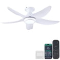 thumbnail image 1 of Ventilador de techo Kviflon 116 cm con luces y mando a distancia, color blanco, 1 of 9