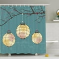 thumbnail image 1 of Ambesonne Lanterns Hanging on Tree Shower Curtain Set, 1 of 1