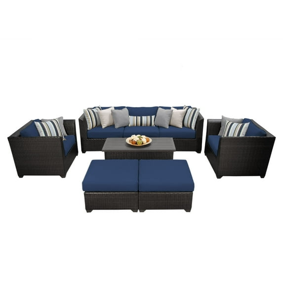 Bermuda 8 Piece Outdoor Wicker Patio Furniture Set 08c