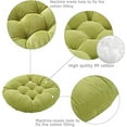 thumbnail image 3 of Namzi Round Cushion 22"x22" Floor Seat Pillows Meditation Pillow for Seating on Floor Windows Pad for Yoga Living Room Sofa Balcony Indoor Outdoor, Green, 3 of 5