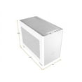 thumbnail image 2 of Cooler Master MCB-NR200-WNNN-S00 MasterBox NR200 Mini-Tower Computer Case - Mesh, Plastic, Steel - White, 2 of 19