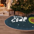 thumbnail image 5 of Sikiie Avocado in Space1 Nativity Christmas Tree Skirt, Jesus Christian Winter Holiday Tree Mat Decoration(30-48IN)30", 5 of 6