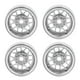 thumbnail image 1 of Cuatro ruedas de aleación de aluminio de neumáticos RC de 1,9 pulgadas para eje scx10 90046 axi 03007 1 / 10 plata de oruga RC, 1 of 10