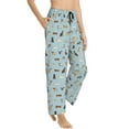 thumbnail image 2 of Daiia Cartoon Doodle Puppy Women's Sleep Pant with Pockets and Drawstring,Pajama Pants-Small, 2 of 9