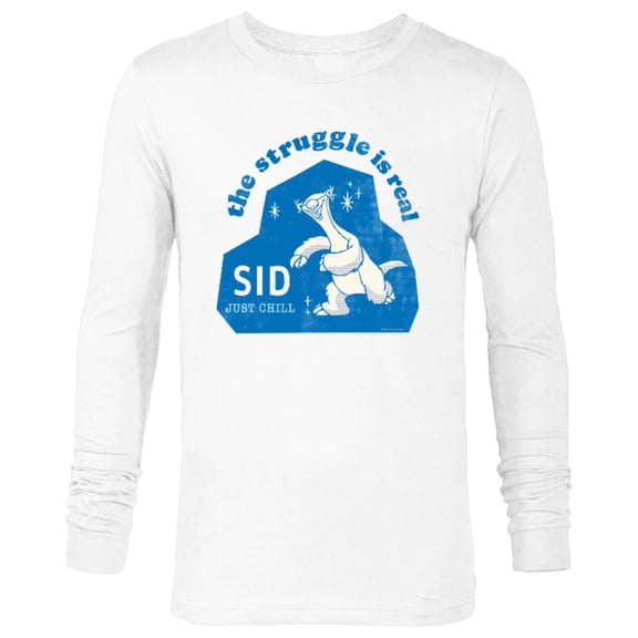 Ice Age Sid The Struggle is Real Just Chill - Long Sleeve T-Shirt for Men - Customized-White