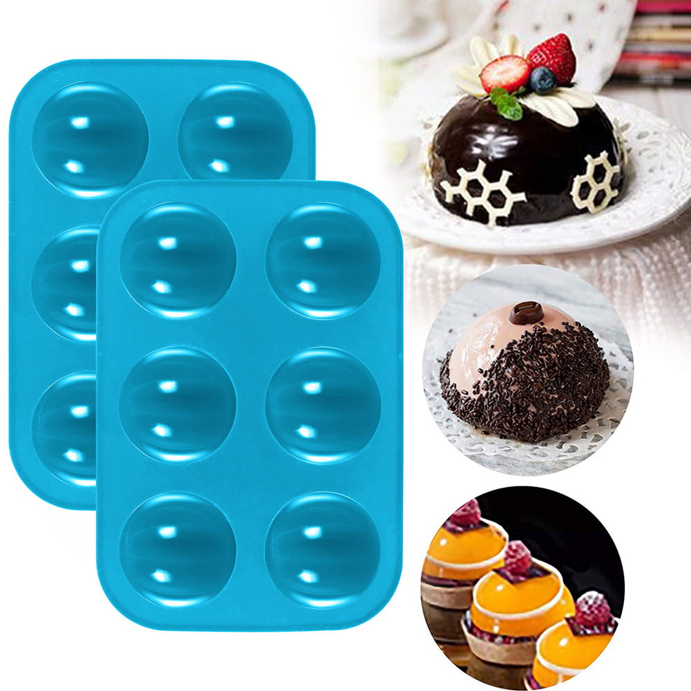 Silicone Cookie Stamps Cookie Impression Cake Molds Party Novelty Baking Supplies Cake Decorating DIY Accessories Xmas Gift Blue 
